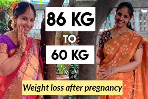 86 Kg to 60 Kg😊| My weight loss journey after pregnancy in 30 days |My diet and Workout |Weight..