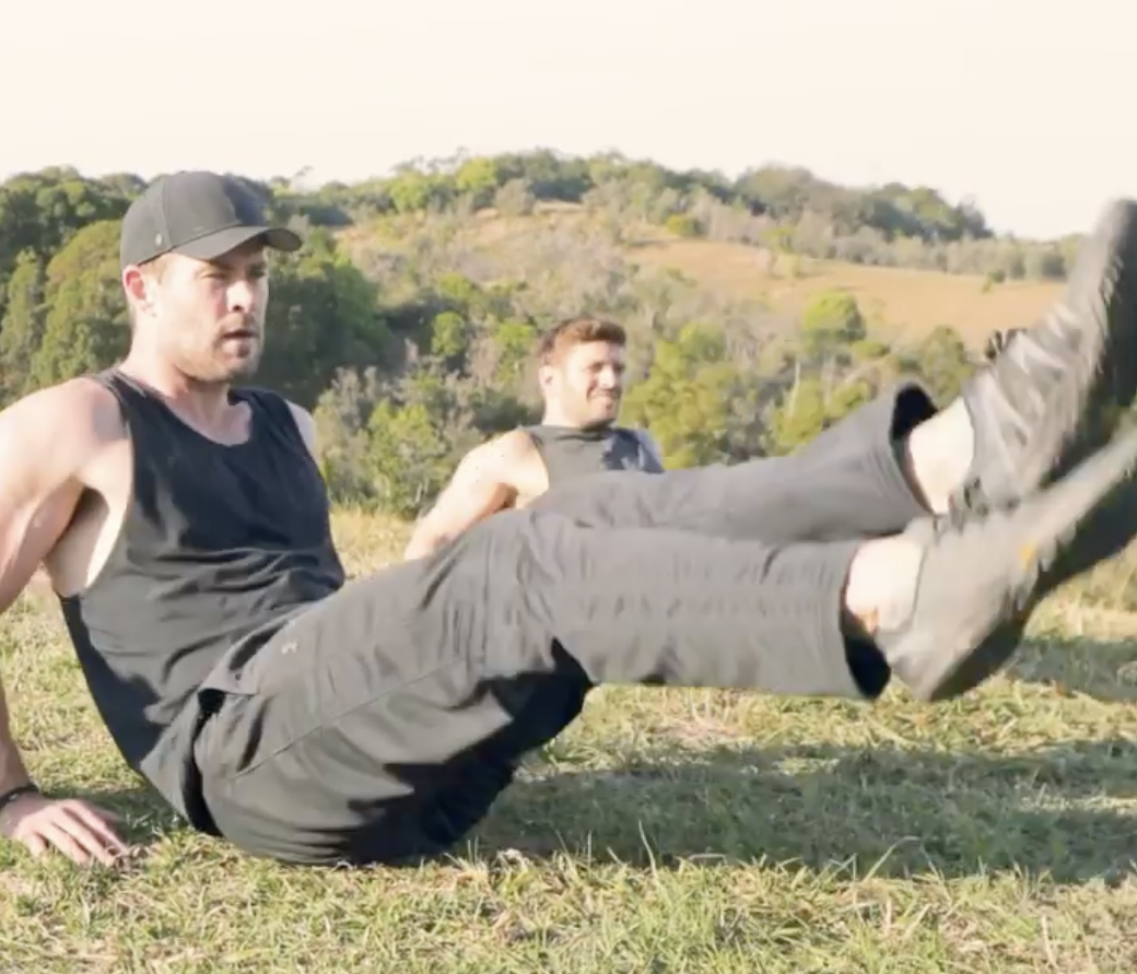 Chris Hemsworth Just Shared a Challenging Bodyweight Circuit Workout