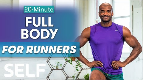 20-Minute Bodyweight Strength Workout For Runners | Sweat With SELF