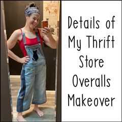How I Transformed My Thrift Store Overalls